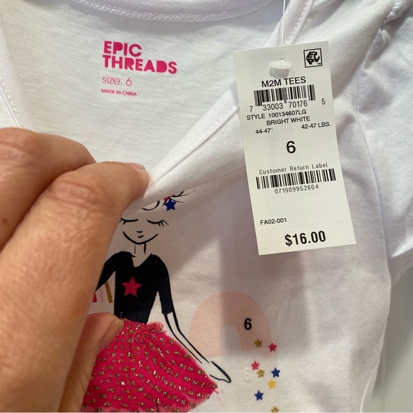 NWT Epic Threads Shirts for Girls - Picture 6 of 7